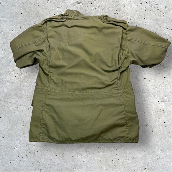 Vtg US Army M-65 Field Jacket Medium Regular OG-107 Vietnam Era Unauthenticated - Picture 2 of 16